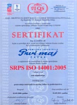 Sertifikat ISO 14001